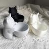 3D Printed Cat-Hug Bowl Pot With Drainage Holes Succulents Small Flowers Plants Cacti Home Offices Desktop Decorative Ornament