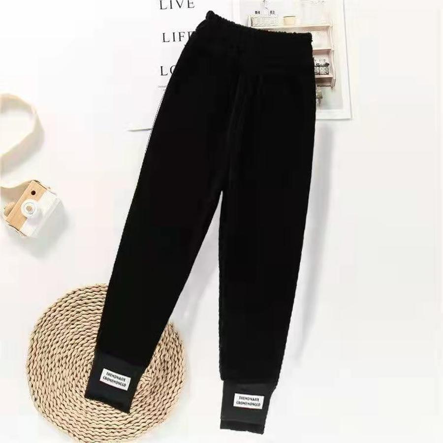 

Early Spring New Chenille Pants Women s Wide Leg Pants Loose Fit Slimming Trousers for Spring and Autumn 4XL чорний