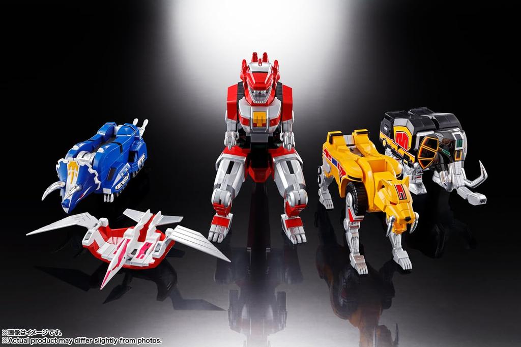 TAMASHII NATIONS Soul of Chogokin Dinosaur Sentai Zyuranger Juutei Daijushin Daijushin Dragon Caesar 260 mm malt bevegelig figur GX-72 & GX-78