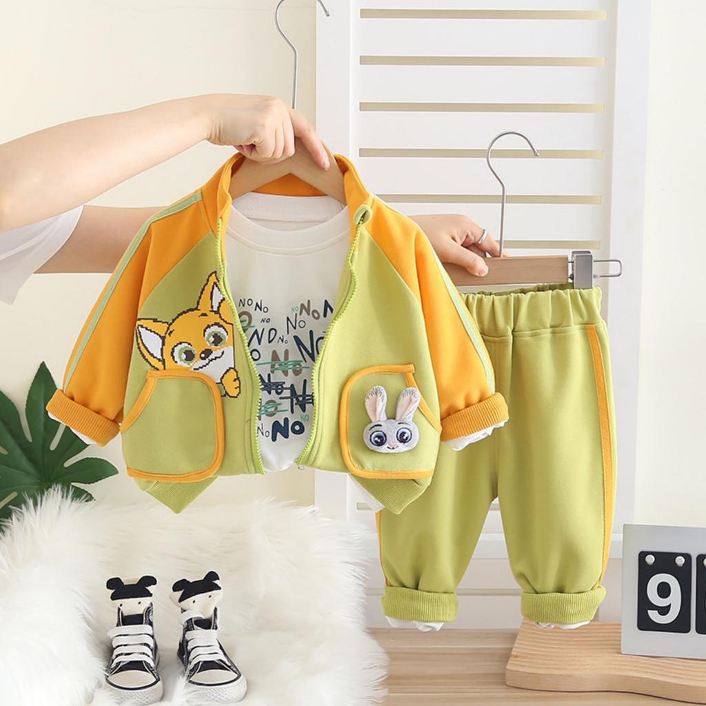 Kids Casual Long-Sleeve Set, Comfortable Daily Wear Outfits