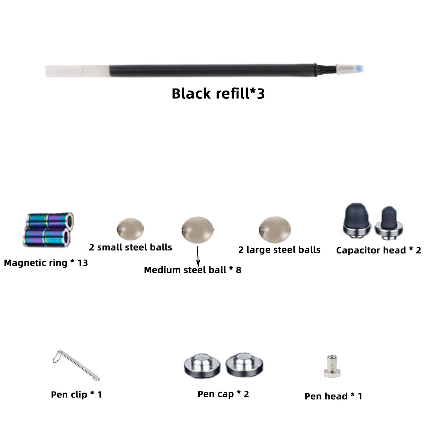 

Ручки Fidget Toys, магнитные металлические ручки, снижающие давление, многофункциональные пишущие магнитные ручки, подарки для детей или друзей