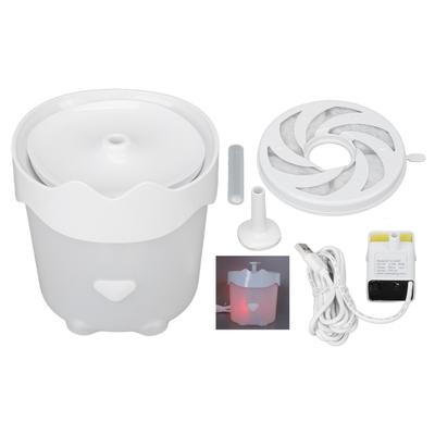 Cat Water Fountain ABS Automatic Cat Water Dispenser with Quiet Smart Pump and LED Light for Pets