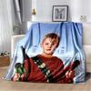 Home‑Alone Classic Film Print Flannel Blanket Soft Warm Throw For Sofa Bedroom Xmas Home Decor Holiday Fan Collectible Gift