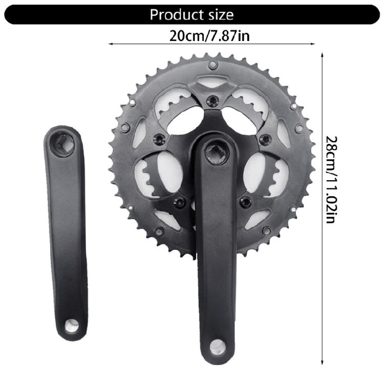 8/9 Speed Bike Cranksets 50/34T Chainwheel Double Chainring Alumniun Alloy Crankset Road Bicycles 170mm Square Crankset