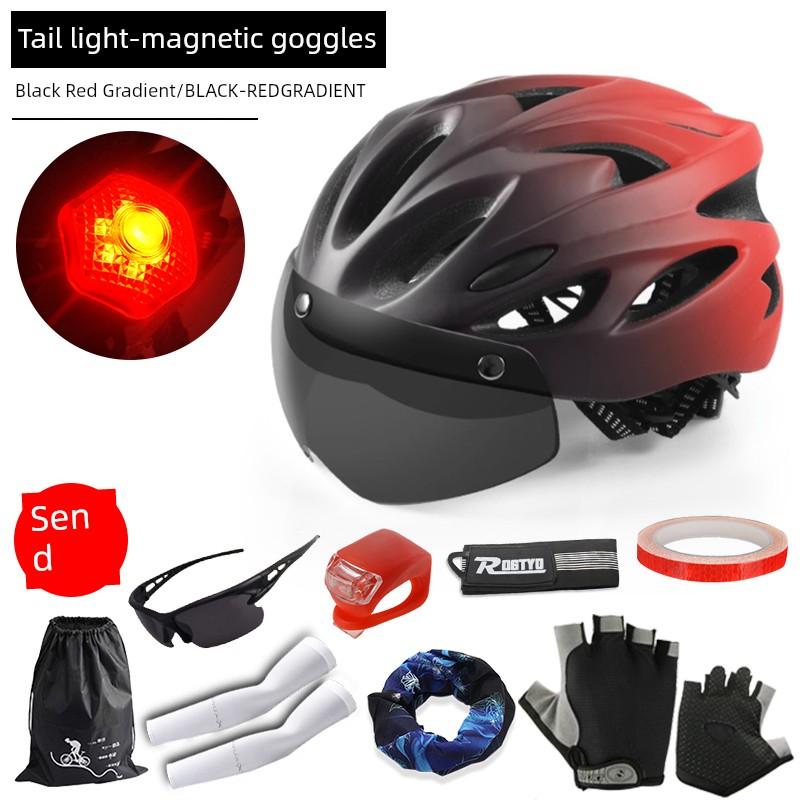 Men's and Women's Breathable Bicycle Goggles Helmet with Cycling
