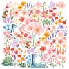 35-200pcs Sring Summer Floral Stickers Flower Natural Decorative Decals Aesthetic Stationery Stickers School Supplies