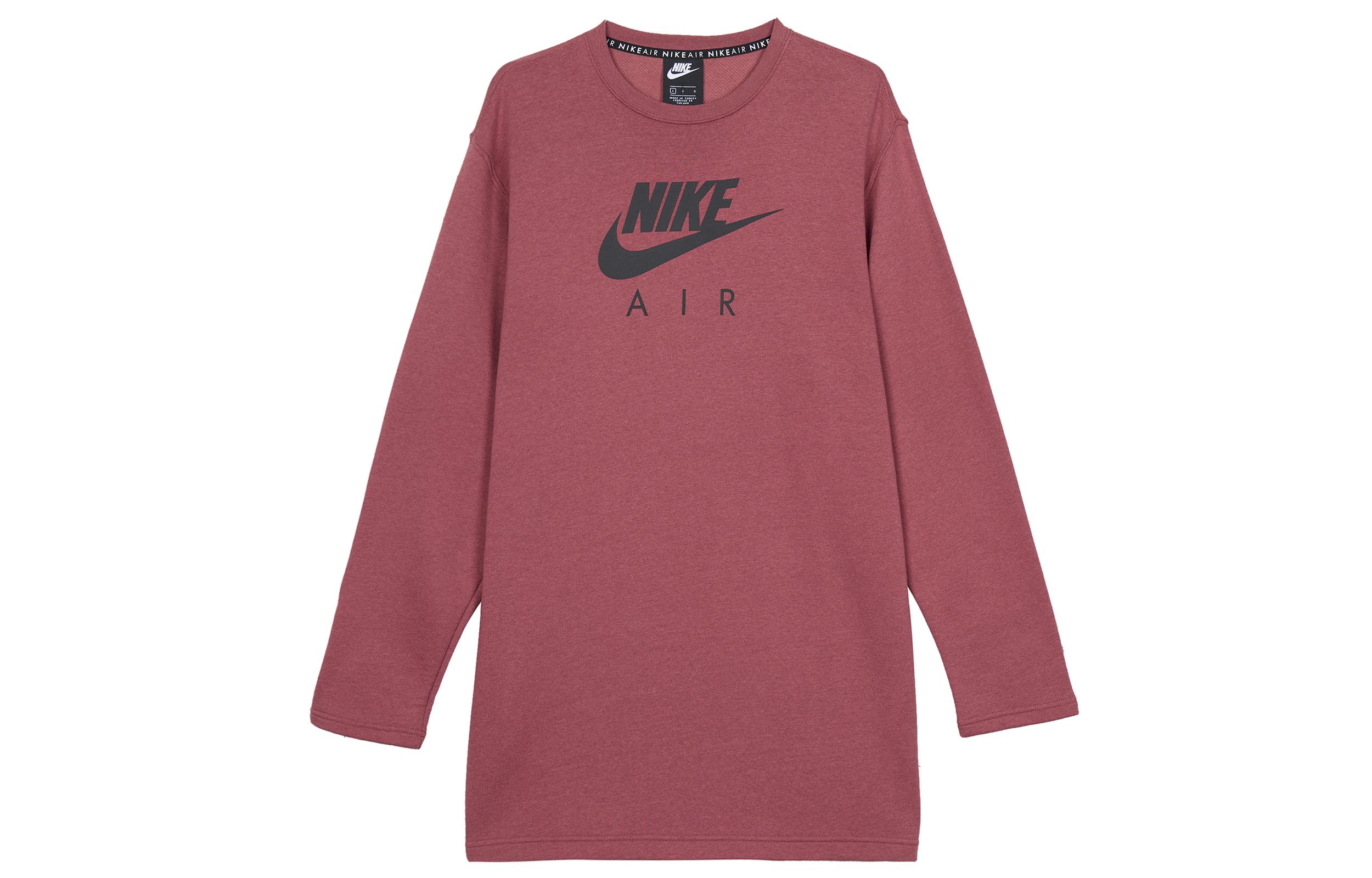 Nike Sweatshirts Women s Red Crew Neck Thickened Regular BV5135-661 M