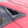 Rear Side Window Louvers Shutters Sunshade Air Panel Cover Trim For Honda Civic 2016 -  ABS Carbon Fiber / Black Accessories