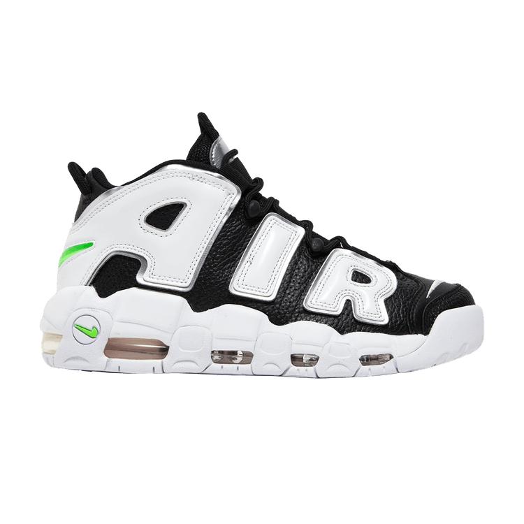 Nike Wmns Air More Uptempo Black Metallic Silver 36.5