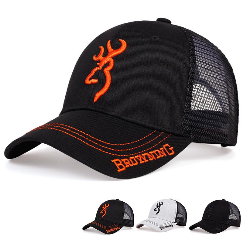 Cotton Baseball Cap With Embroidery For Adults Summer Sun Protection