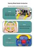 Kids' Interactive Cartoon Steering Wheel Toy for Rear Seat
