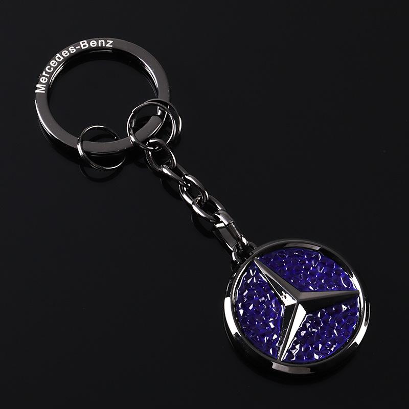 UHBKX1 2025 Hot Car Key Sticker Auto Control Keychain Badge Accessories For Mercedes Benz AMG Smart W205 C300 W203 W206 W108 W124 W126