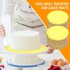 50/100Pcs 10'' Round Cake Base Board Corrugated Paper Circle Dessert Display Base Plate Gold Cake Circle Board for Home Baking