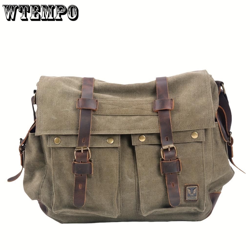 Vintage Messenger Bags Laptoptas Grote Capaciteit Schoudertas Voor Wandelen Reizen Kerst/Halloween cadeau