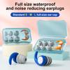 1Pair Silicone Anti-Noise Earplugs Swimming Ear Plugs Sleeping Ear Plugs Waterproof Ear Protector Layer Mute Earplugs