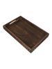 For Solid Wood Tray Set with Handles and Iron Corners for Serving and Display