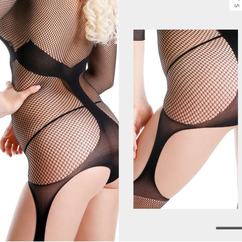 Frauen Sexy Bodysuit Dessous Fishnet Body Stocking Erotische Dessous Strumpfhosen Mesh Tight
