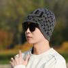 Men's Winter Velvet Warm Pullover Cap Outdoor Riding Coldproof Ear Protection Knitted Wool Cap