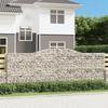 VidaXL Paniers à gabions arqués 2 pcs 400x50x140/160 cm Fer galvanisé, gabion, cage de gabion, panier de mur de gabion, mur 3147022