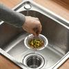 Stainless Steel Kitchen Sink Filter Garbage Food Residue Hair Catcher Sink Dishwasher Hopper Anti Clog Drain Filter Kitchen Bathroom Accessories
