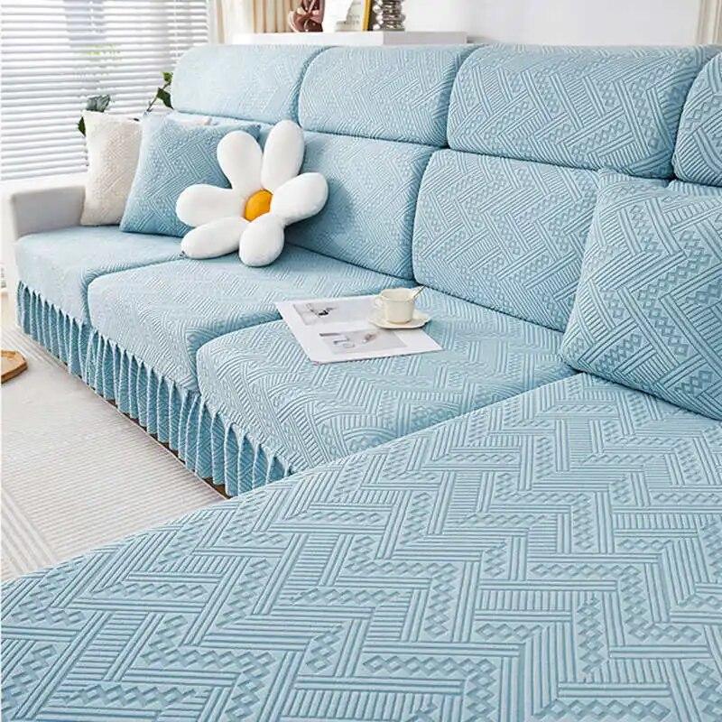 

Универсальные чехлы для диванных подушек Four Seasons с юбкой, универсальный нескользящий чехол для дивана, комбинированный матрас для дивана Backrest Cover S