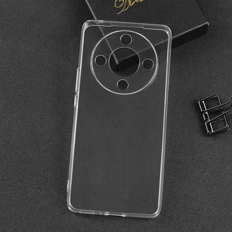 For Honor X9b 5G/Magic6 Lite 5G Case Anti-scratch Clear TPU Phone Cover (Precise Rear Lens Cutout)