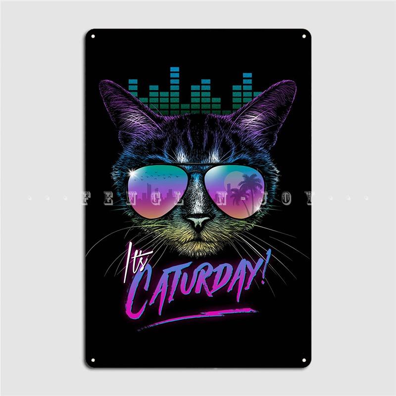 

суббота! Металлическая табличка, постер, клубный паб, гаражная настенная табличка, ретро жестяная вывеска, постер 20x30cm