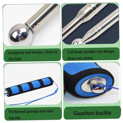 Yavoluy Telescopic Hammer, 100cm Long, for Tapping and Diagnostics, with Strap, for Detecting Subfloor, Concrete, and Tile.