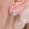 Silver Pearl Earrings Lumiere RA25D25A