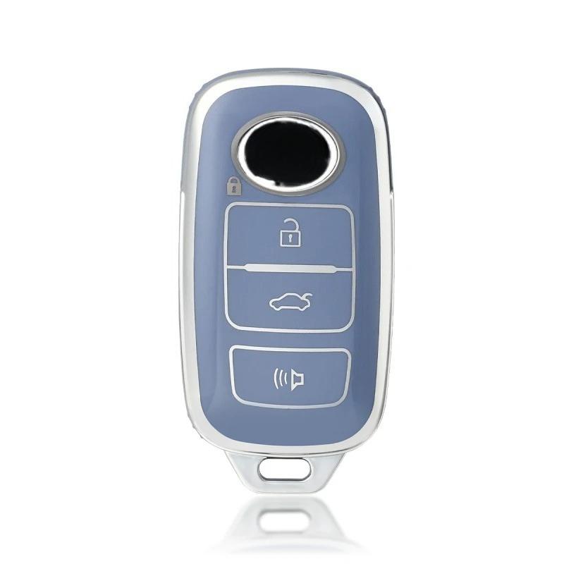 4 Buttons Key Fob Cover For Toyota Perodua Protection Smart Remote Tpu Car Key Case Bag 8 Colors