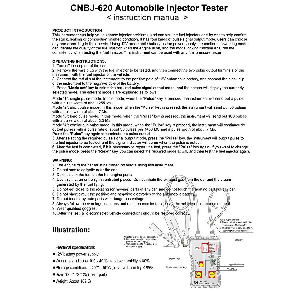 Professional Injector Tester Powerful Fuel System Scan Tool Injector Tester Injector Tester Automotive