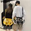 Casual Crossbody Bag, Large Capacity Nylon Shoulder Bag With Adjustable Strap For Outdoor, Trendy Streetwear Style Messenger Bag