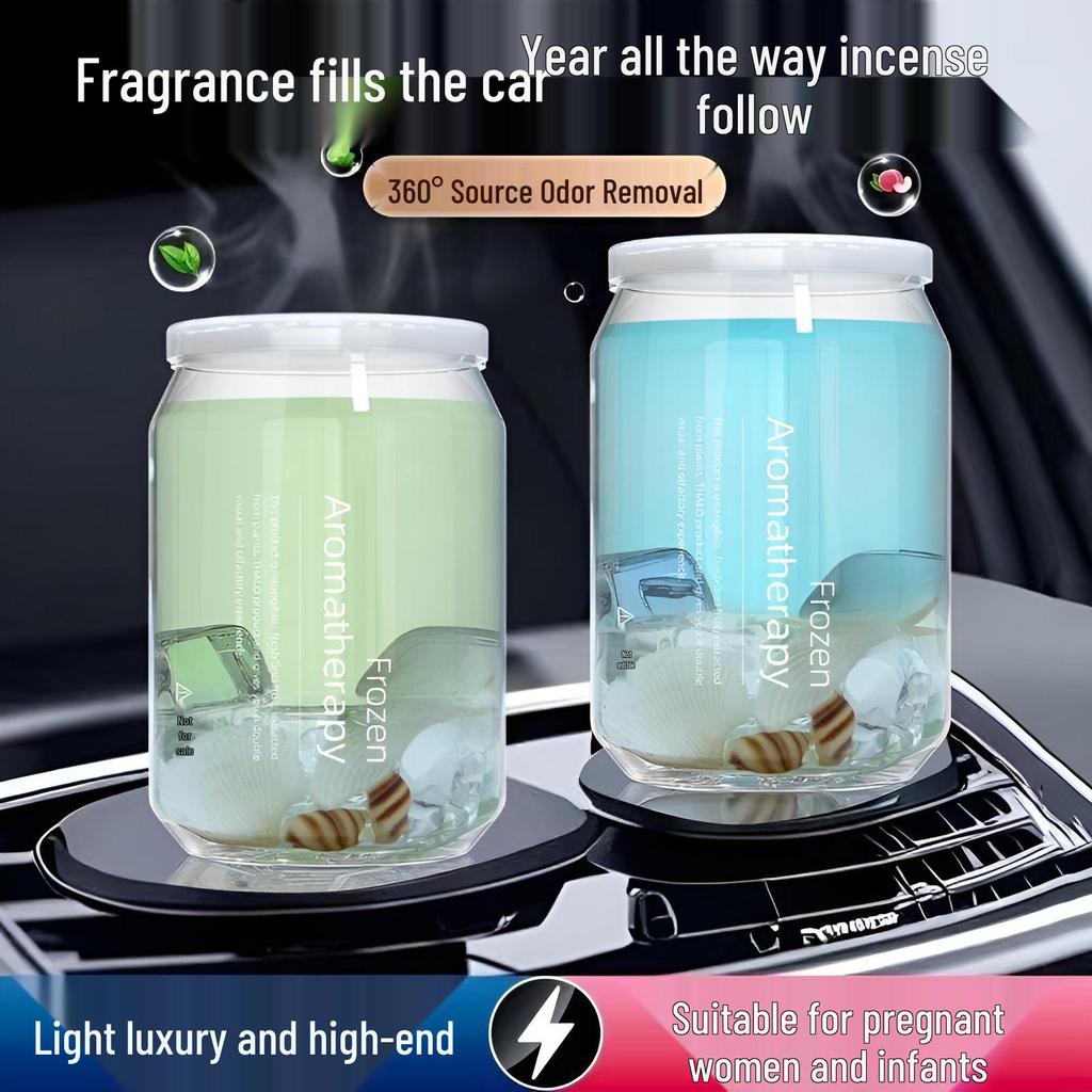 Auto Fragrance Solid Balm - Long-Lasting, Light Scent Car Air Freshener