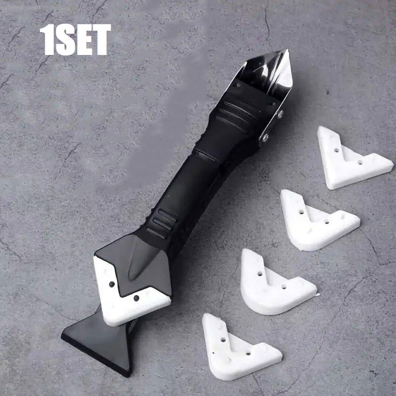 5 In 1 Caulk Remover Tools Kit Grout Removal Tool Sealant Finishing Tool Glue Angle Scraper Tool For Window And Sink Renovations