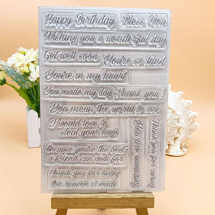 Photo Album Craft Silicone Clear Stamps Spring Flower Transparent Gnomes Stamps