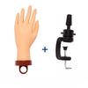 1Set Nail Art Fake Hand Flexible Soft Adjustable Plastic Finger Practice Prosthetic Model Manicure Training Display Tool