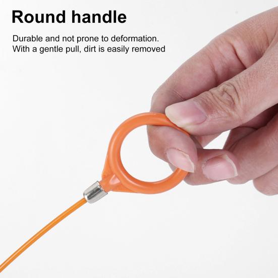 3/5Pcs Sink Dredger Reinforced Hook Tip Break-Proof Wire Rope Hair Clog Remover Long Reach Sink Cleaner