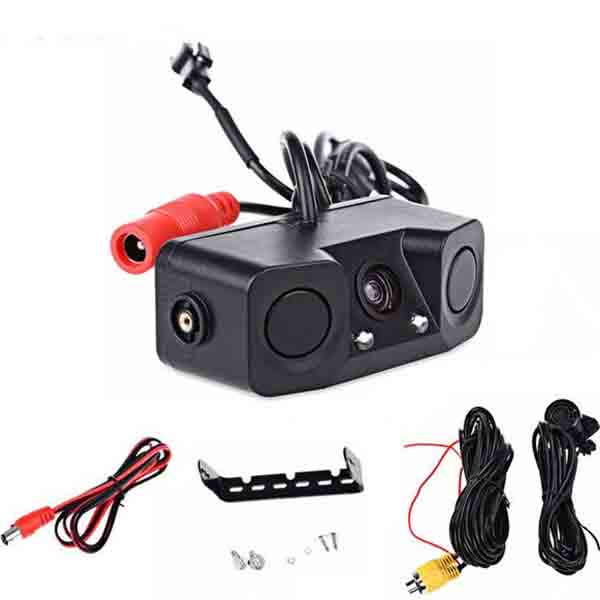 

Система помощи при парковке 2 в 1 со звуковым оповещением, радар-детектор, датчик, автомобиль, задний ход чёрный