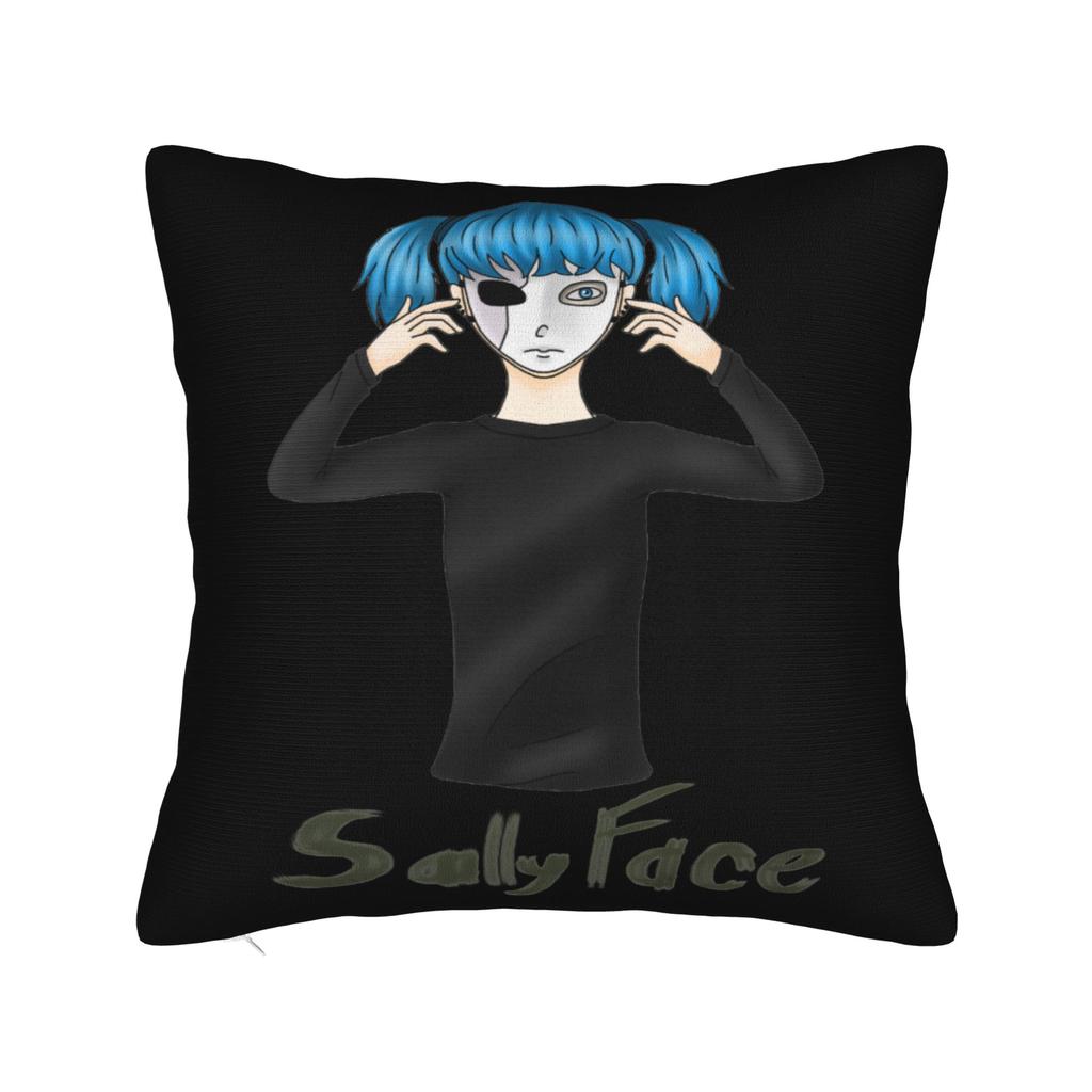 Fronha Sally Face Poliéster Macio Capa de Almofada Decoração Máscara Sal Fisher Jogo Larry Johnson Capa para Almofada de Sofá Casa Zíper