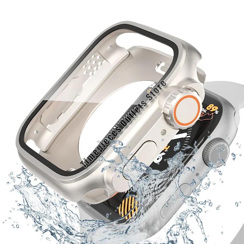Skärmskyddsfodral för Apple Watch 11 / 10 42mm 46 44 45 40 41mm Hård PC Stötfångare iwatch 11 10 9 8 7 6 5 4 Byt till Ultra3