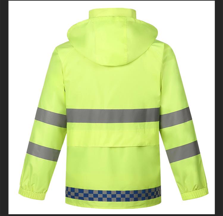 Reflective Split Raincoat & Pants Set for Adults - Unisex Cycling & Motorcycle Gear