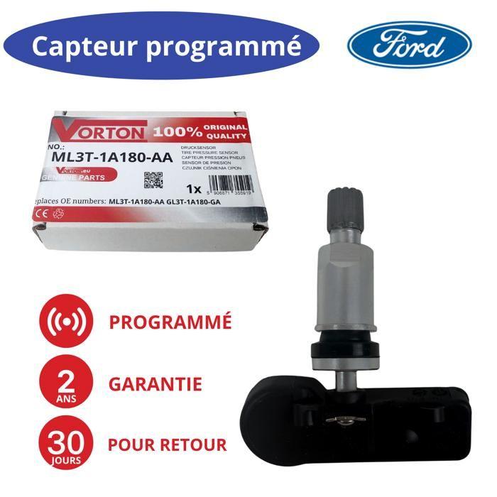 Capteur TPMS Ford/Lincoln ML3T-1A180-DA 315 MHz préprogrammé pour Bronco, Expedition, F-150, F-250, F-350