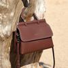 Large Capacity Handheld Women's Bag, Genuine Leather Shoulder Messenger Bag, Textured Bag.