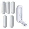 Pack of 6 Foldable Hook for Wall Mounting Home Entryway Concealed Alloy Organizers