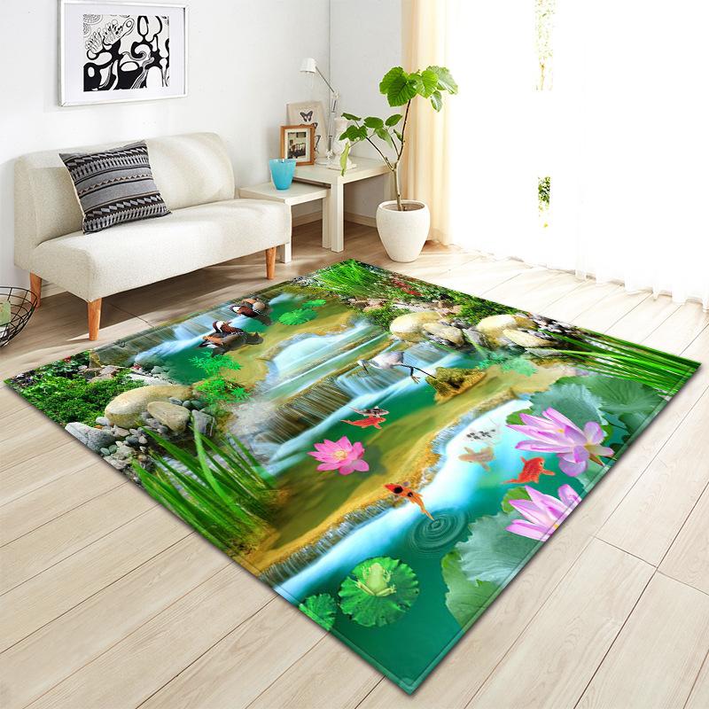 3D Three-Dimensional Painting Living Room Carpet Bedroom Floor Mat