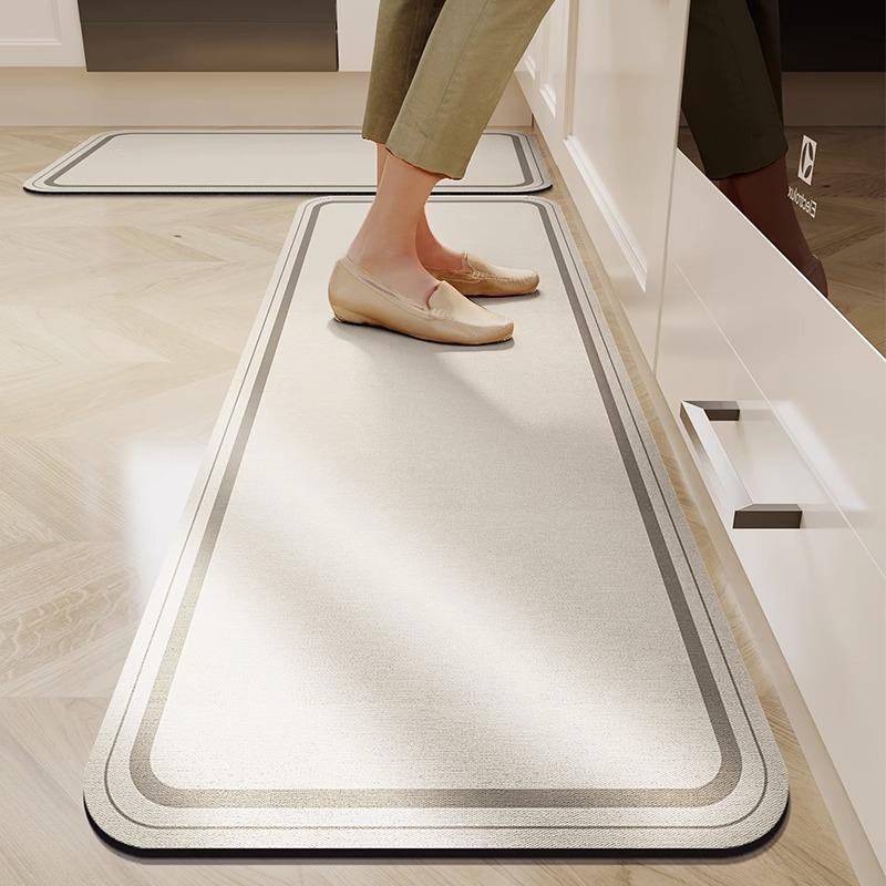 Kitchen Floor Non-slip Mat Water-absorbing Oil-absorbing Diatom Mud Floor Mat