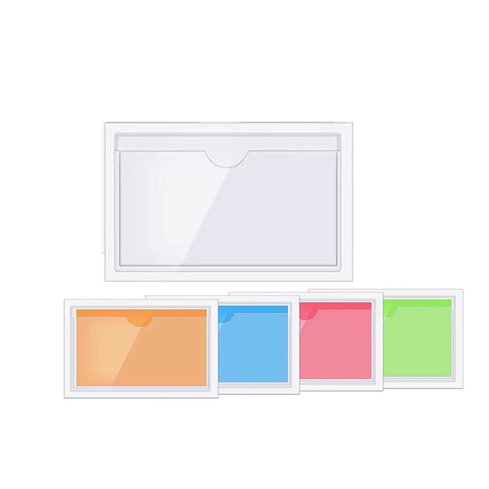 PVC Transparent Self-Adhesive Warehouse ID & Price Tag Card Pocket Sleeve