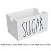 20 Sugar Packets Holder for Coffee, Wooden Container Office