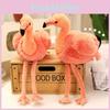 Flamingo-Plüschtier Geschenk für Mädchen Weicher Kristall-Samt Verzierte Sammlerpuppe