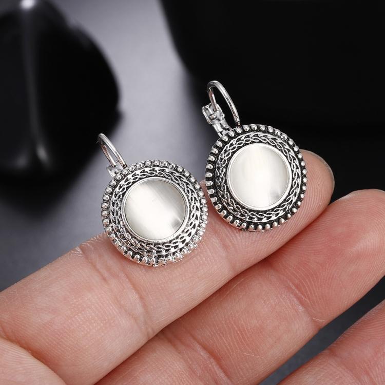 Boho Big Drop Earrings For Women Jewelry Carved Vintage Tibetan Silver Bohemian Long Earrings
